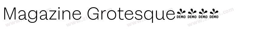 Magazine Grotesque字体转换